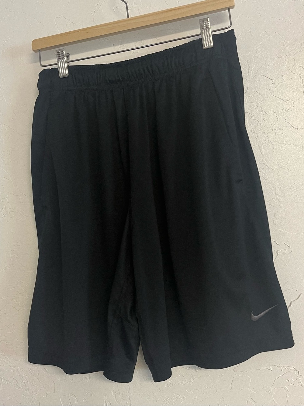 Nike Black Men's Athletic Training Shorts with Swoosh